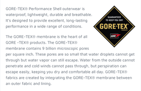 Gore-Tex® Performance Shell