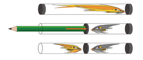 Alloggiamento delle tube flies