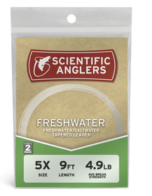 SCIENTIFIC ANGLERS FRESHWATER LEADER 2PACK 9' - 2