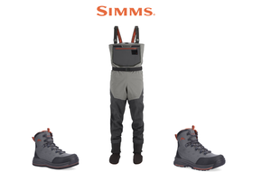 SIMMS FREESTONE® STOCKINGFOOT WADER OUTFIT  - 1